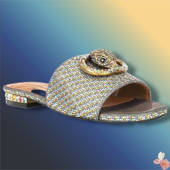 Kurt Geiger Shoes - Kurt Geiger Chelsea Rainbow Crystal Embellished Slide Sandals